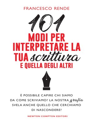 cover image of 101 modi per interpretare la tua scrittura e quella degli altri